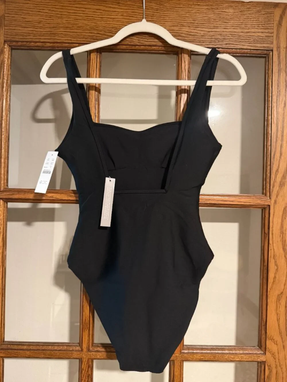 J.Crew Squareneck one-piece in Classic Sculpt™